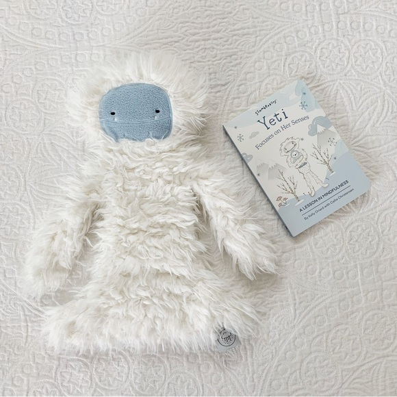Slumberkins Blue Face Yeti Ultra‎ Plush Snuggler Stuffed Animal